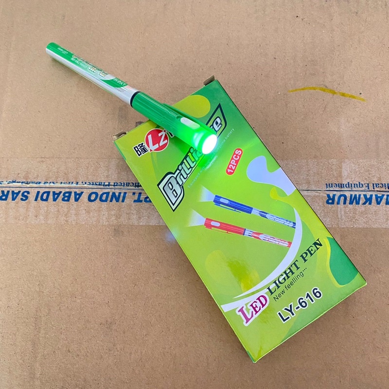 

Pulpen / Pena Senter 12pcs Lampu Promosi LED light Pen Brilliance