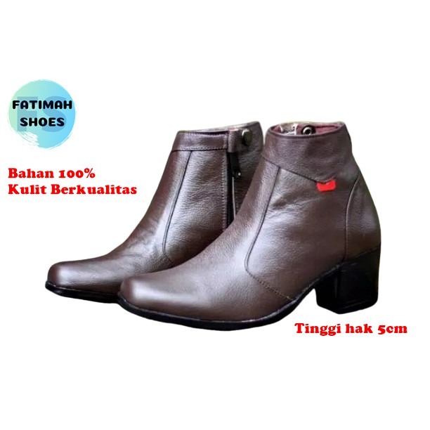 Sepatu pantofel Wanita high heels bahan kulit sepatu kerja wanita sepatu kantor Wanita Sepatu Dinas