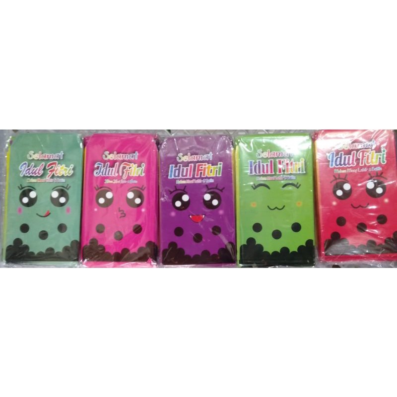 Amplop lebaran angpau idul fitri angpau karakter murah ( isi 10 pcs)