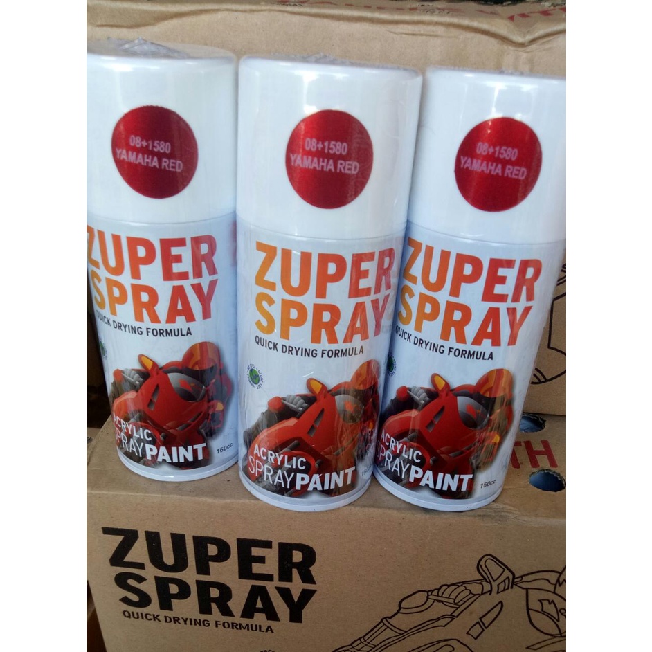 cat semprot pilok pilox ZUPER candytone yamaha red 08+1580 150cc zuper spray candytone yamaha red 08+1580 150cc