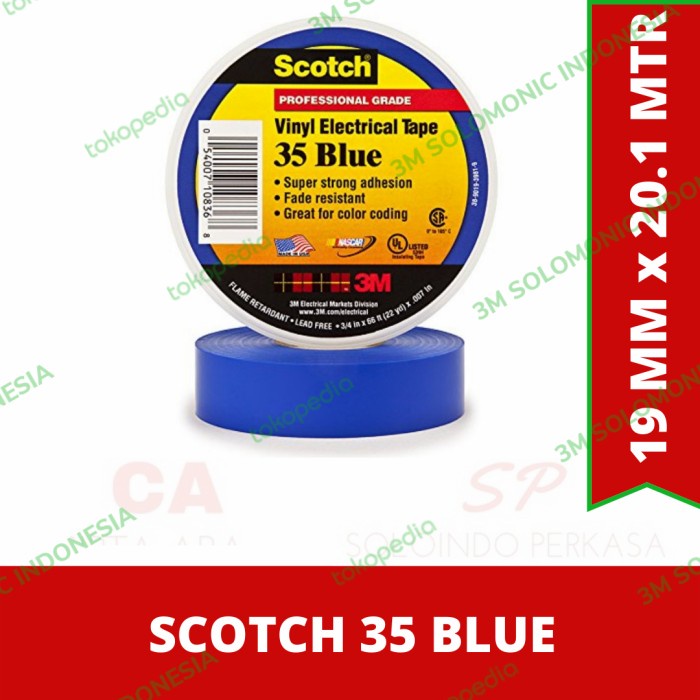 

Murah Isolasi 3M Scotch 35 Blue Original Termurah Murah