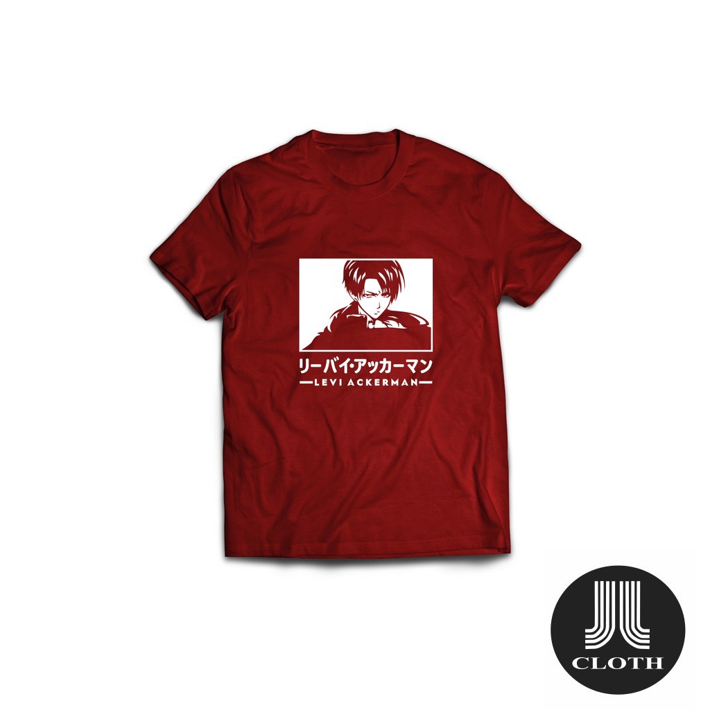 MILIKI Kaos Anime Levi Ackerman Shingeki No Kyojin Attack On Titan