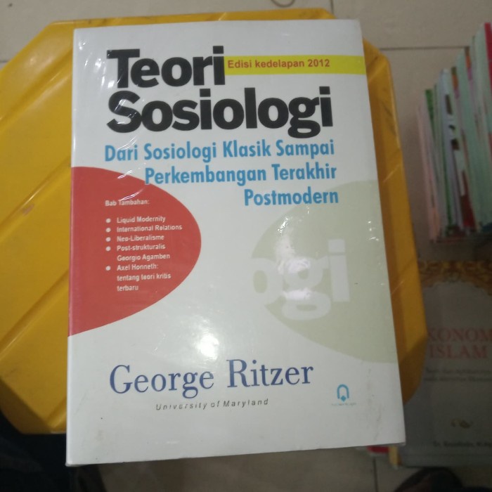 

MUST HAVE!! TEORI SOSIOLOGI GEORGE RITZER E KEDELAPAN TERBARU