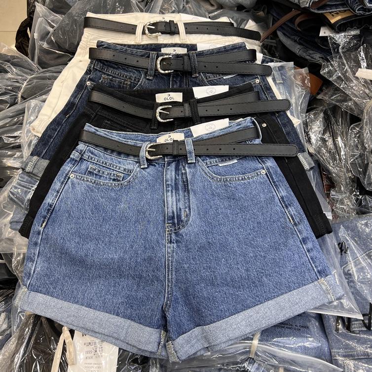 Bisa COD Celana kulot jeans pendek wanita loose jumbo hot pants korea kekinian short denim jens jins