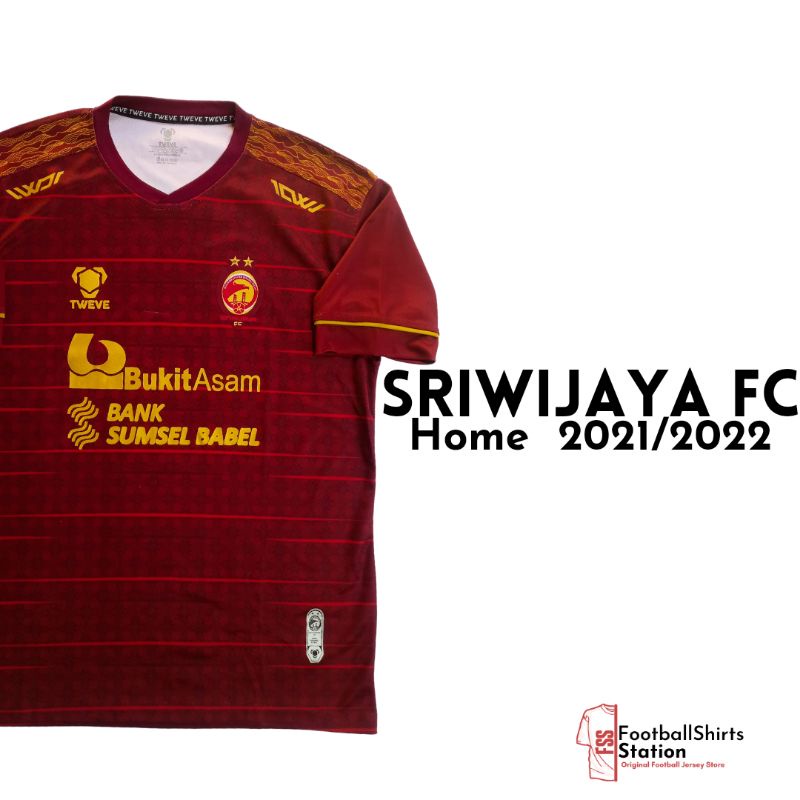 Jersey Sriwijaya FC Home Player Issue 2021/2022 Size 3XL Original Tweve