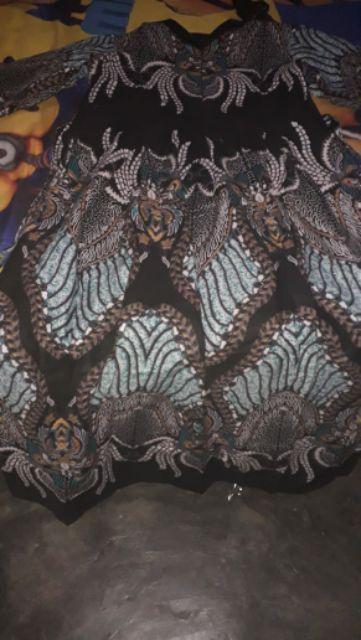 Raka Bumi Gamis Batik Sriwedari Maxi Bumil/busui Katun Sogan Allsize Ld 105-120 Cm Bahan Katun Halus