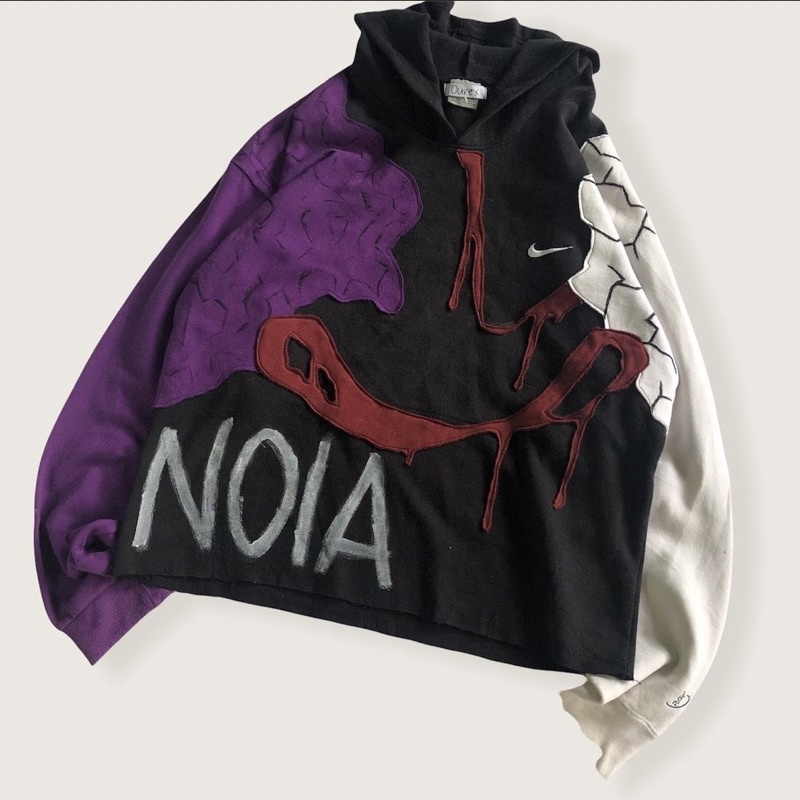 ourex paranoia nike jumper reworked hoodie