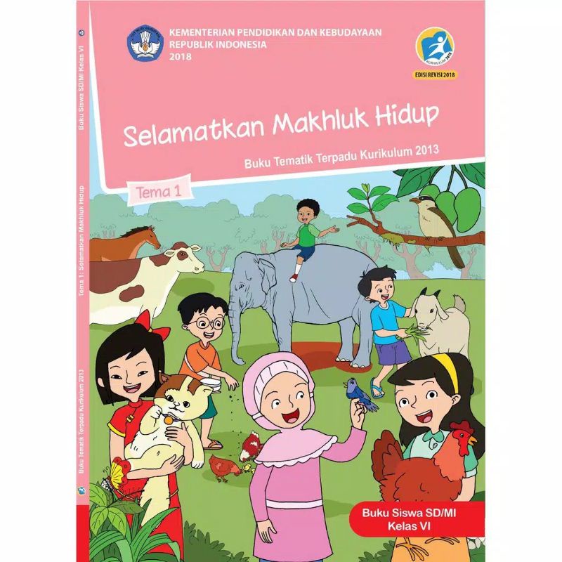 PAKET BUKU TEMATIK KELAS 6 SD TEMA 1 2 3 4 5 KURIKULUM 2013 REVISI KEMENDIKBUD