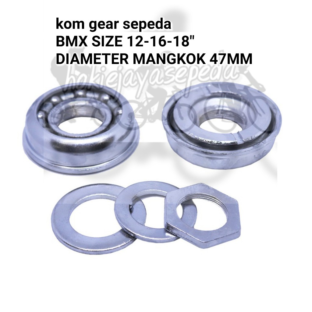 PACIFIC KOM GEAR / MANGKOK GIR CRANK DEPAN LANGSUNG SEPEDA BMX ANAK SIZE 12-16-18 dan 20