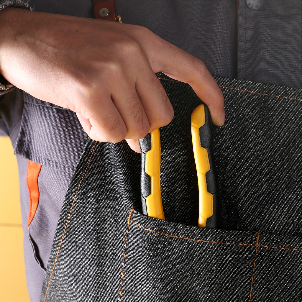 Deli Linesman Pliers/Tang Kombinasi Multifungsi 8.5 inch Chrome vanadium PVC DL100008 /Alat Perkakas-4