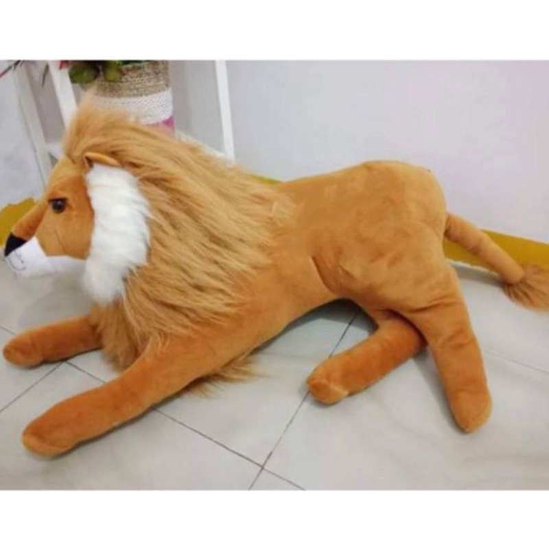 SNI Boneka Singa Jumbo 1 2 Meter / Lion AREMA SINGO EDAN Murah Termurah  untuk kado ulang tahun anak pacar teman laki perempuan pria wanita cowok cewek   gemes import ori premium original JUMBO BESAR MINI KECIL  everly.id everlyid gemoy lucu