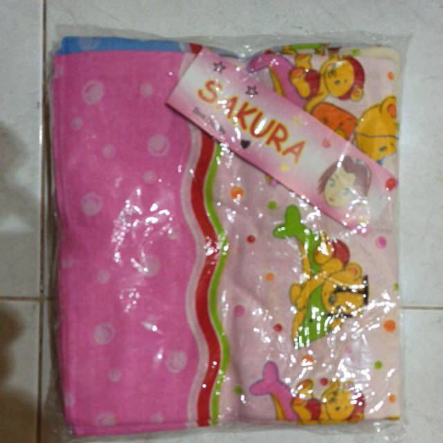 6 PIECES Bedong Bayi Kotak 90x70cm, Bedong Motif Gambar, Harga Grosir Termurah Katun Flanel