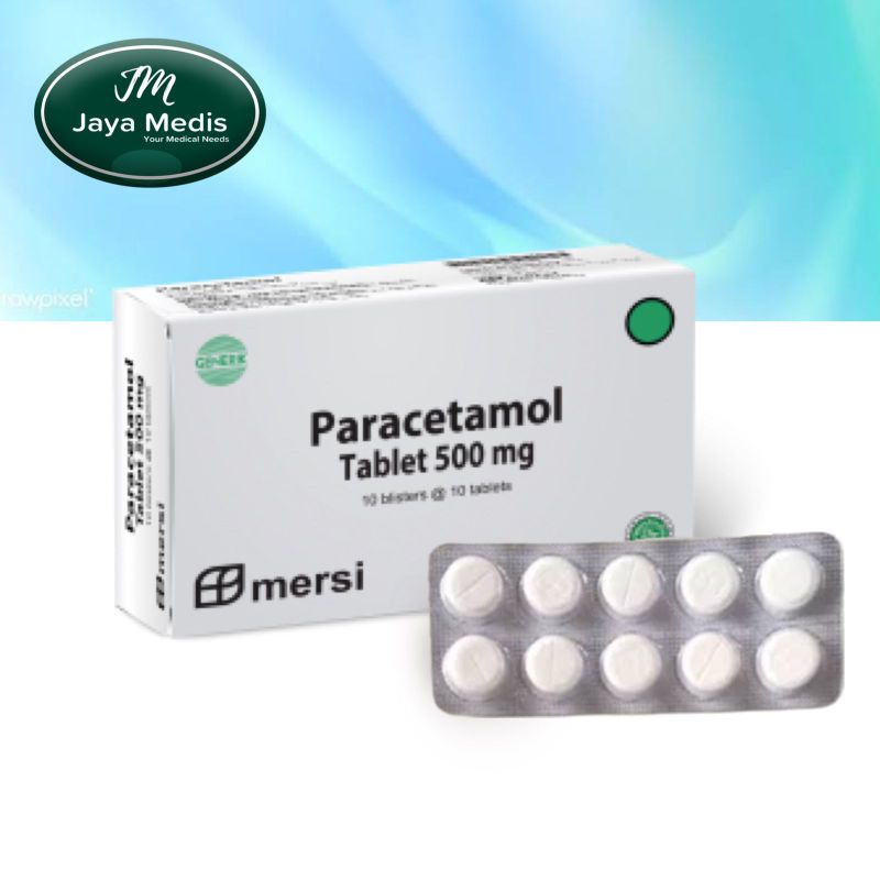 Paracetamol Tablet 500 mg 1 Box 100 Tablet