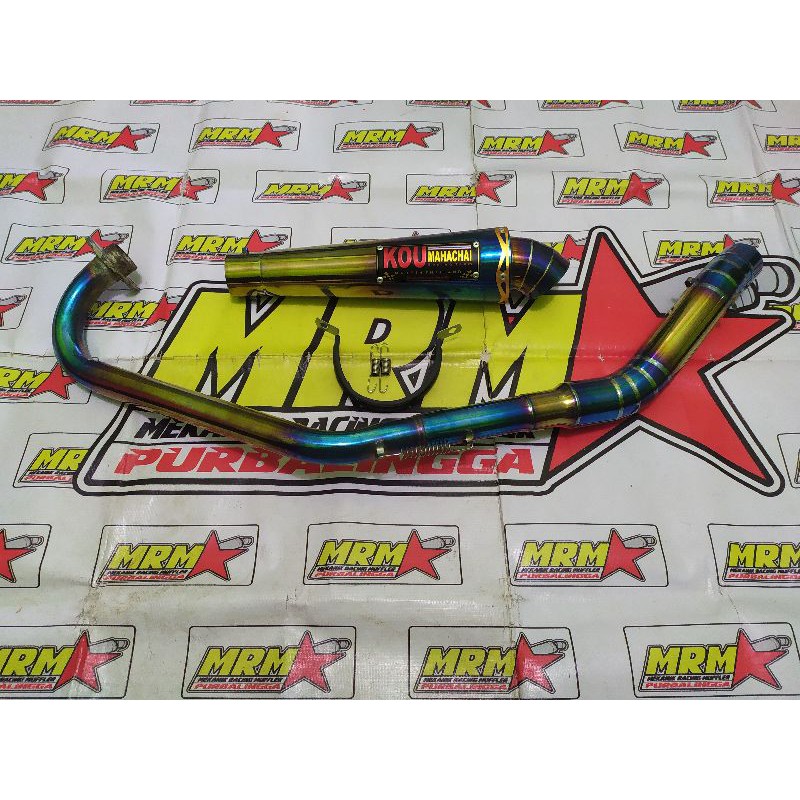 Knalpot Kou Vixion New Old Kidal Bluegold