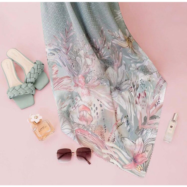 Bohemian Scarf Vanilla Hijab - Romantic Sagemint