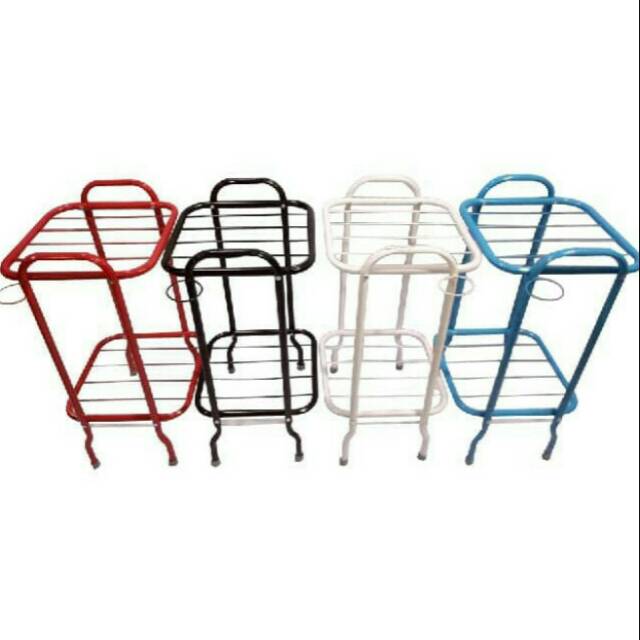 MURAH Rak Galon Dispenser Rak 2 Susun Rak Multifungsi-PUTIH