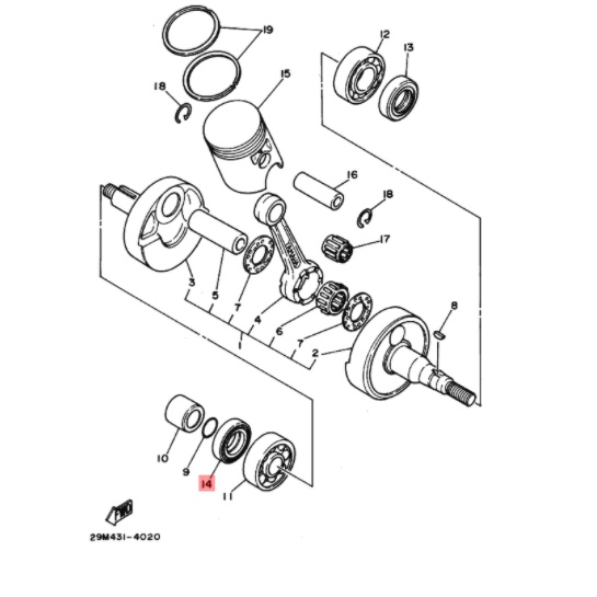 sil seal kopling kruk krek as kanan rxking rx king rxs yt 115 double per original ygp 93103-28806