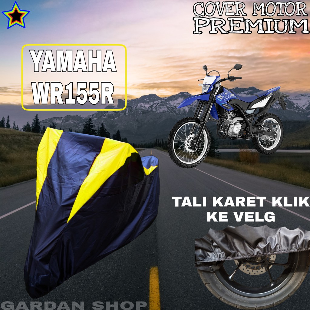 Sarung Motor YAMAHA MR155R Hitam Kuning Body Cover Penutup Pelindung Motor Yamaha PREMIUM