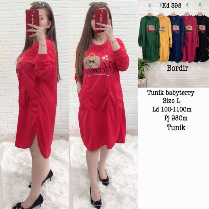 Tunik babyterry bordir HERMES import