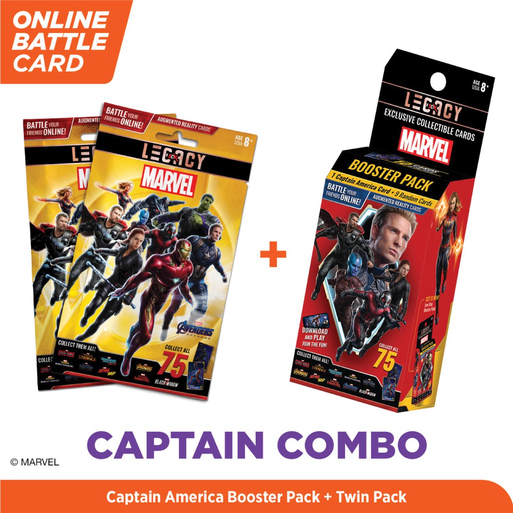 Marvel Captain Combo - 5DX Legacy AR Battle Cards
