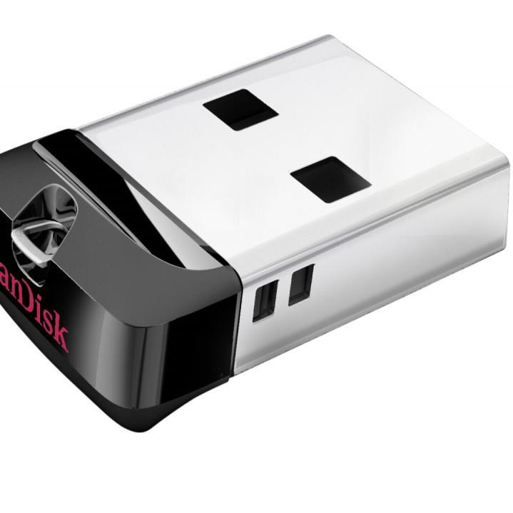 ♛ SanDisk Cruzer Fit USB Flash Drive CZ33 - 16GB - Hitam ➸