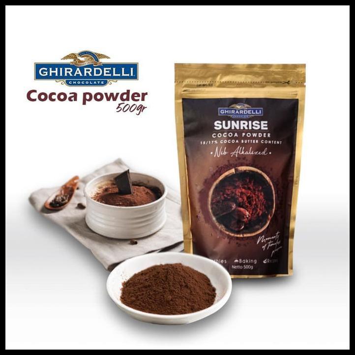 

Ghirardelli Sunrise Premium Usa Cocoa Powder Unsweet 500Gr