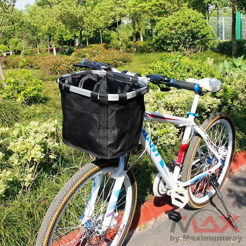 DEEMOUNT Keranjang Sepeda Strorage Basket Carrying Pouch - BSK-001 Warna Hitam