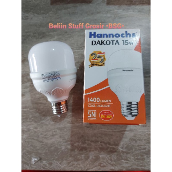 Lampu LED Hannochs DAKOTA Hemat Energi 15 Watt - Cahaya Putih