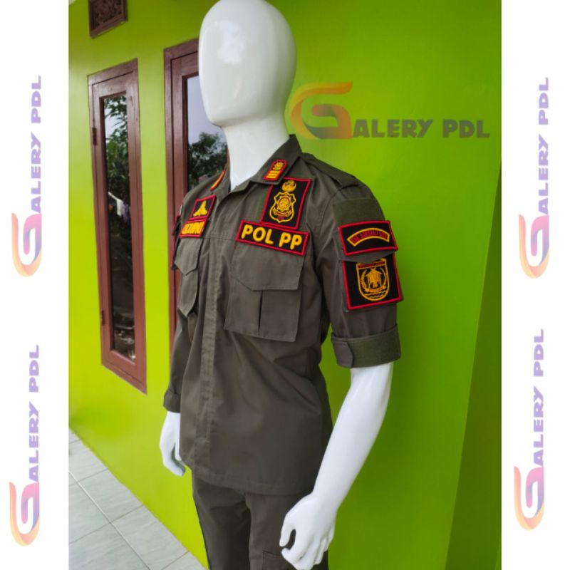 Seragam pdl satpol PP baju pdl satpol PP terbaru polos