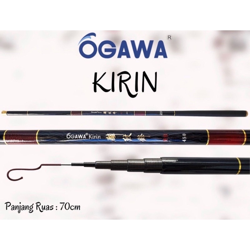 Joran | Walesan OGAWA KIRIN 4.50M | Bahan FULL CARBON