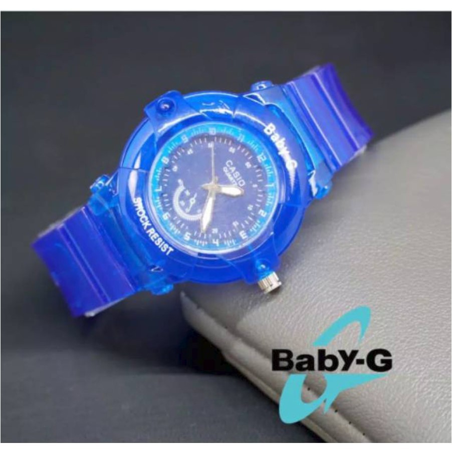 PA JAM TANGAN WANITA / PRIA RUBBER TRANSPARANT IMPORT GROSIR MURAH G-SHOCK GK021