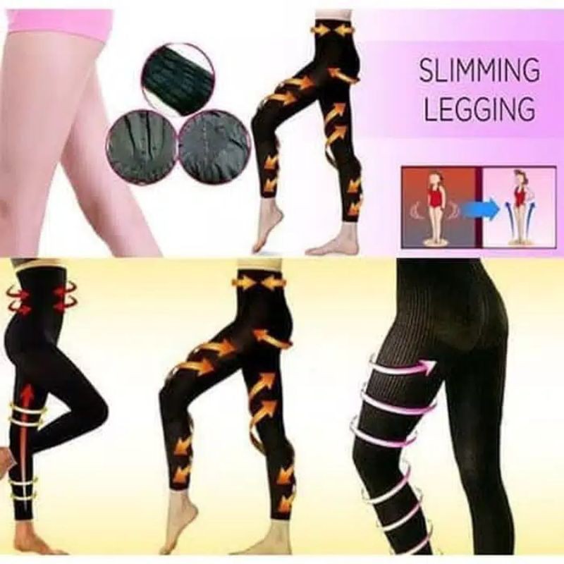 SLIMMING NIGHT LEGGING SPORT KORSET Stocking Sexy Celana Stoking Pakaian Dalam Wanita Panjang Shaper Wear Bahan Polyamide Spandex Tebal