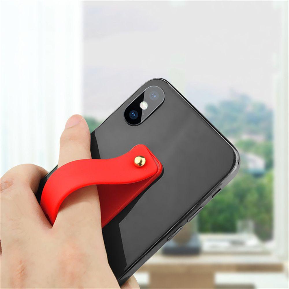 TOP Phone Holder Universal Hand Band Pegangan Silikon Berdiri