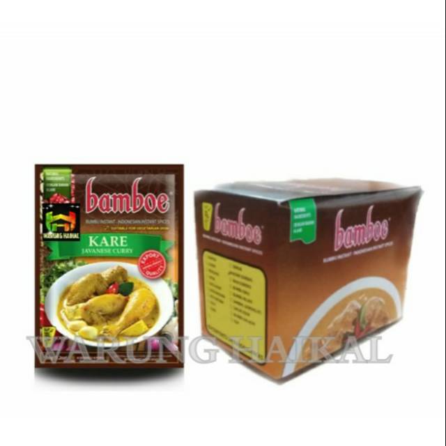 

1BOX (ISI 24pcs) BUMBU KARE BAMBOE - KARI BUMBU INSTAN - BELI 1BOX LEBIH MURAH DARIPADA ECERAN