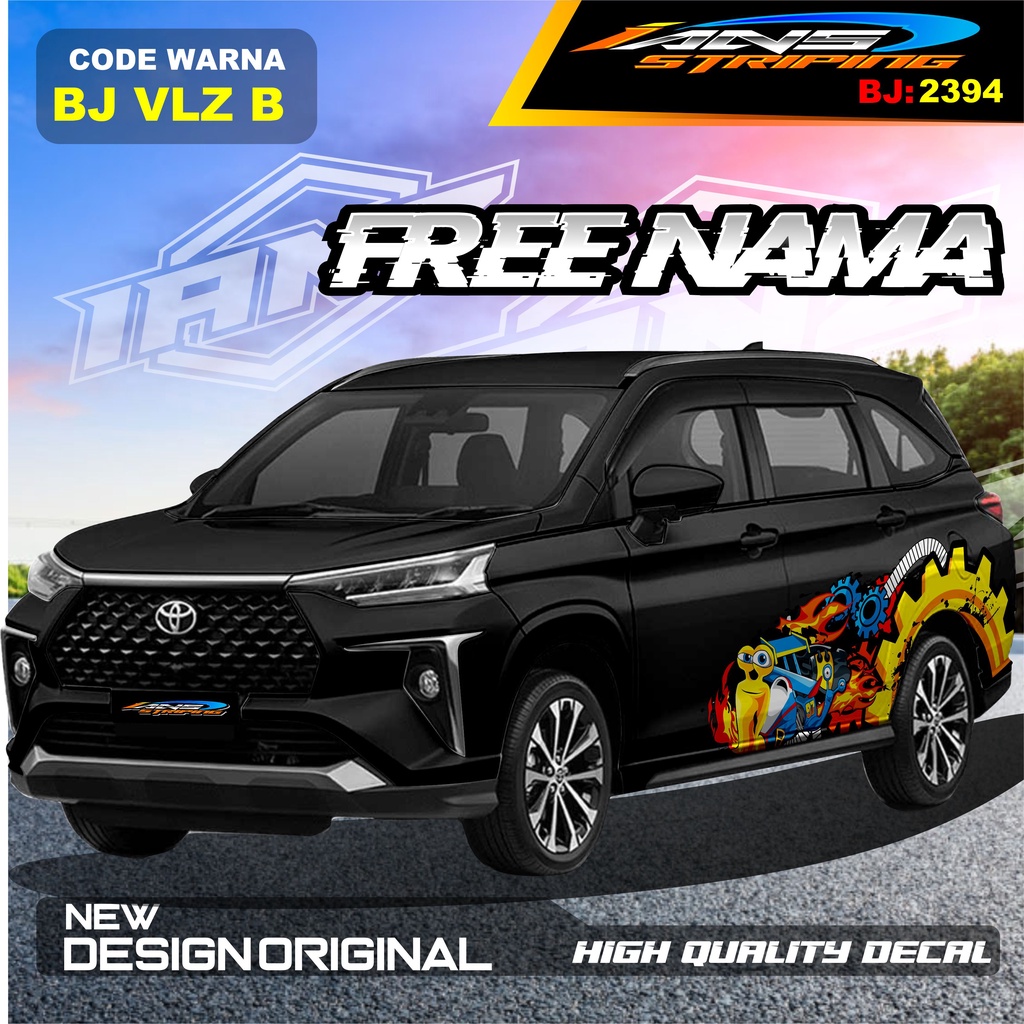 VARIASI STICKER MOBIL AVANZA VELOZ / VARIASI STIKER MOBIL XENIA REBORN / STICKER DECAL MOBIL PAJERO / STIKER MOBIL