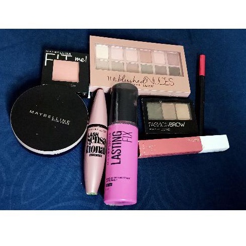Maybelline Make Up Set Ex Seserahan kondisi 90-98%