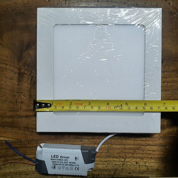 LAMPU DOWNLIGHT LED PANEL INBOW KOTAK 12 WATT CAHAYA PUTIH