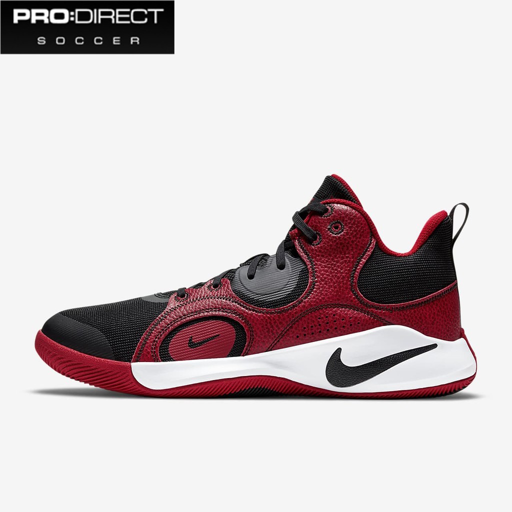 Sepatu Basket Nike Original Fly By MID 2 - Black/Gym Red CU3503-003