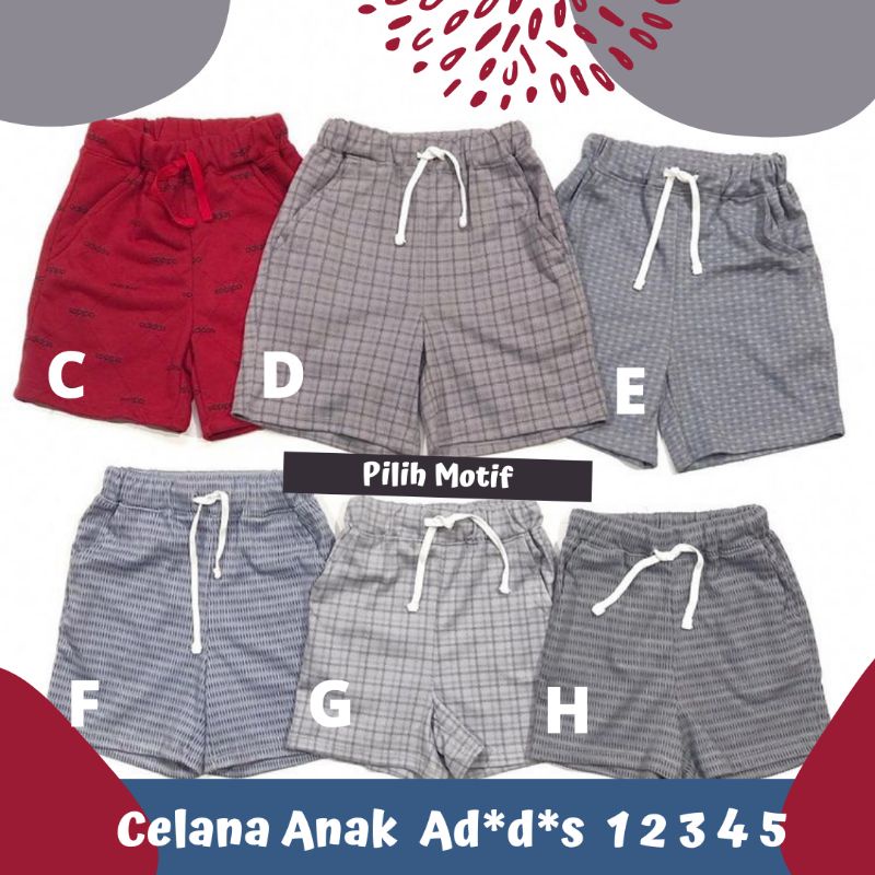 Celana Pendek Anak Brand (Hotpant) Motif  Sz 1  2 3 4 5 Th cmt