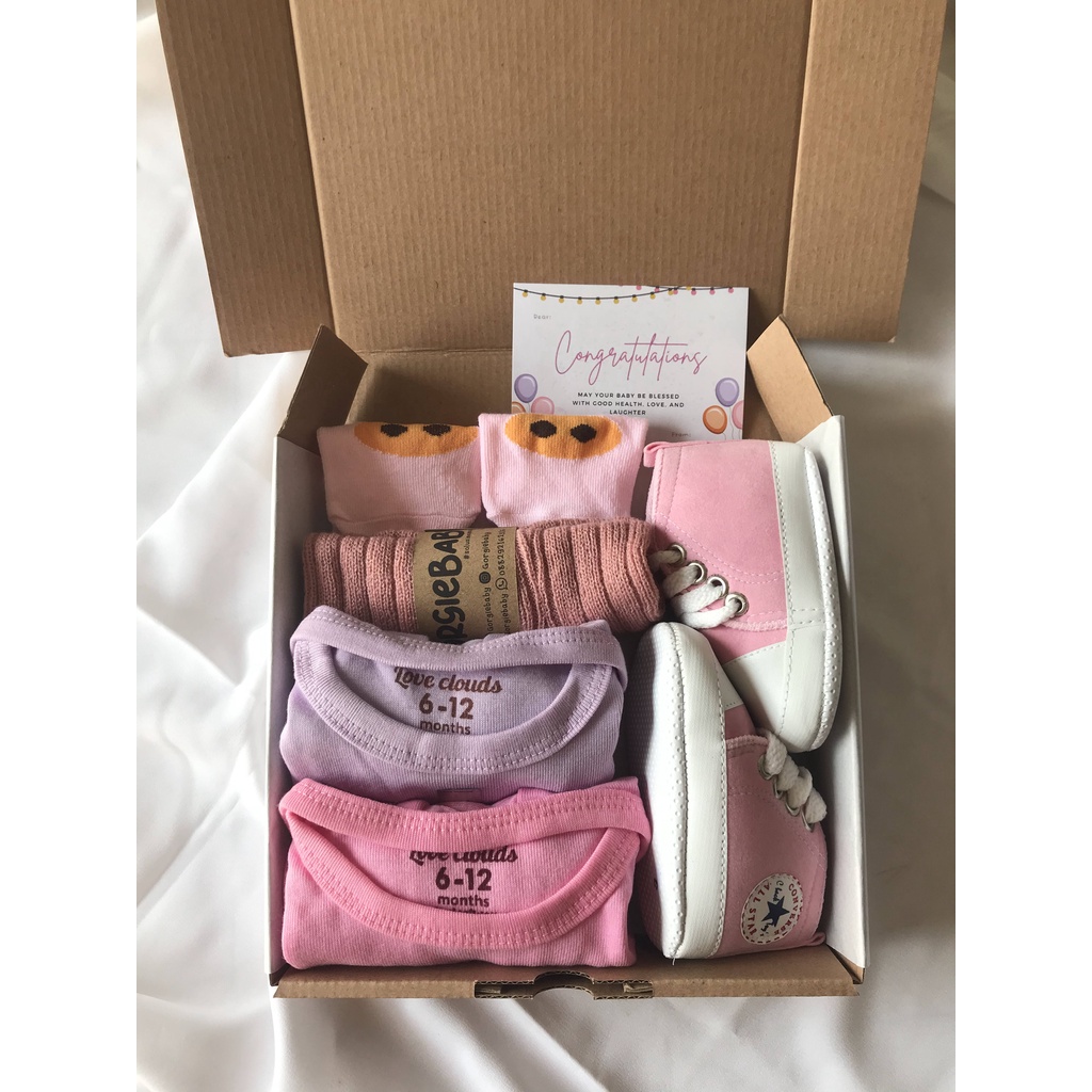 Baby Hampers Set  - Baby Hampers Premium Kado New Born Kado Bayi Paket Hampers Bayi GORGIEBABY-Luxe Hampers Rose