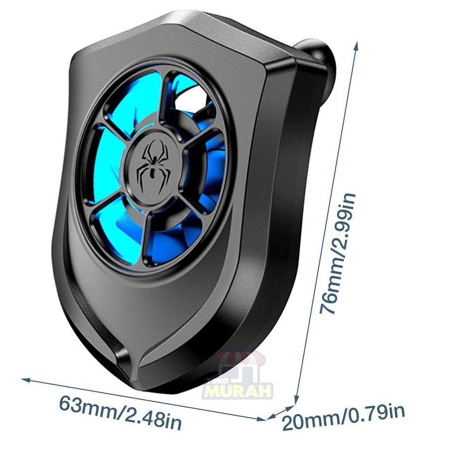 ➯ Hurricane Cooling Fan Mini Hp for MLBB M PUBG FF ☁