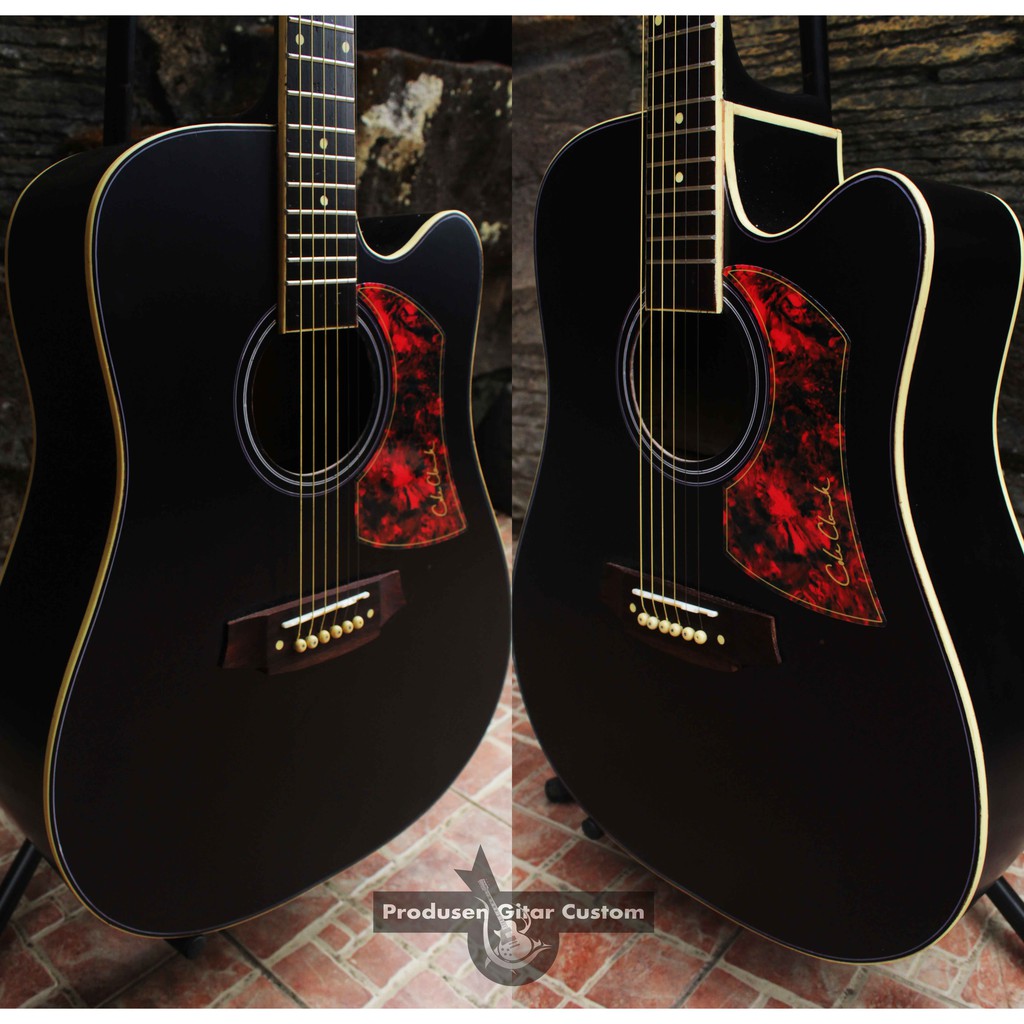 Gitar Coleclark Akustik Elektrik Jumbo Custom