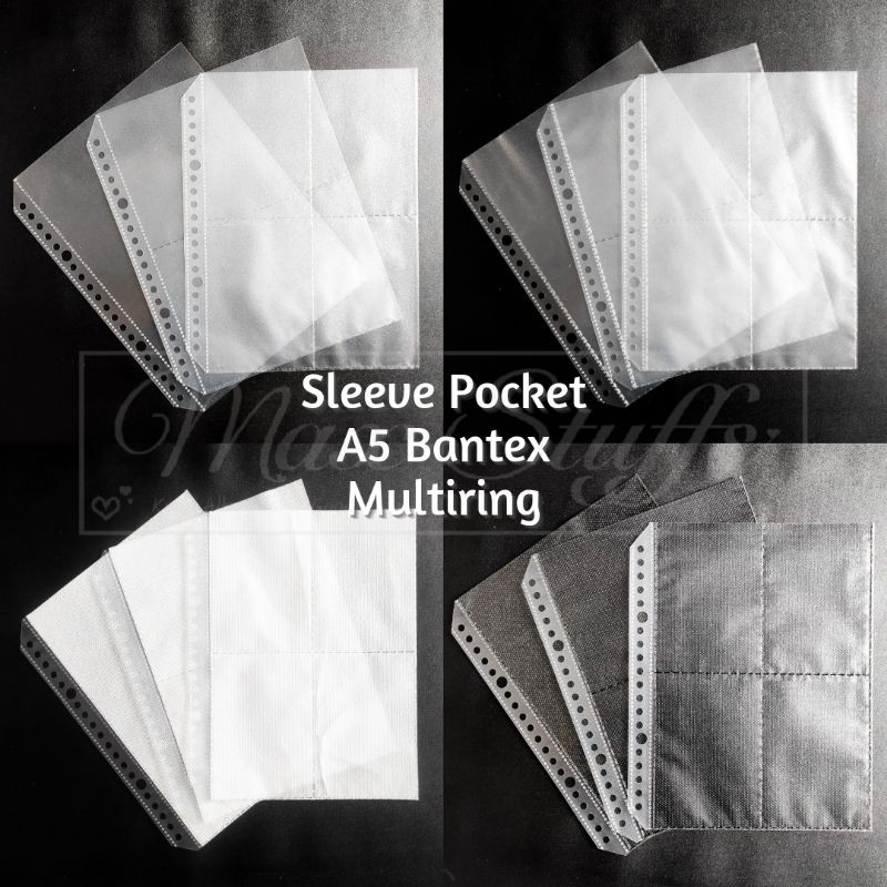Sleeve Pocket Binder A5 Bantex Multiring Untuk Photocard Postcard Bisa Custom