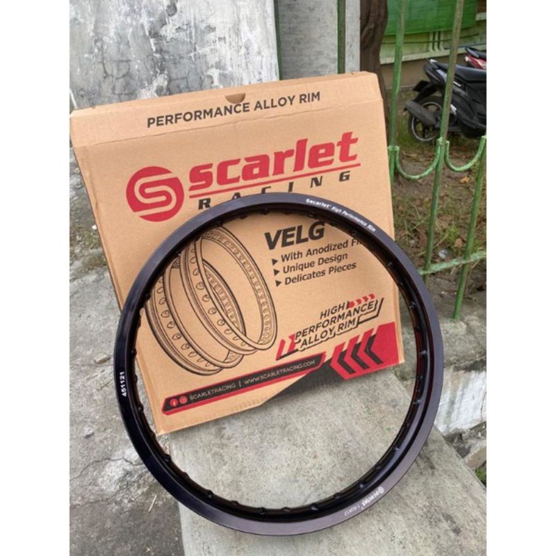 Velg Scarlet Hitam Ring 17 140,160,185 dan 215