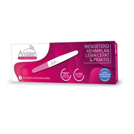 Andalan Testpack Tes Kehamilan Midstream/Andalan Pregnancy Test/SO FIT