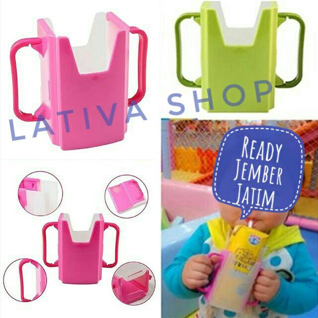 MILK HOLDER/BOX HOLDER Alat pemegang susu UHT/juice/minuman kotak