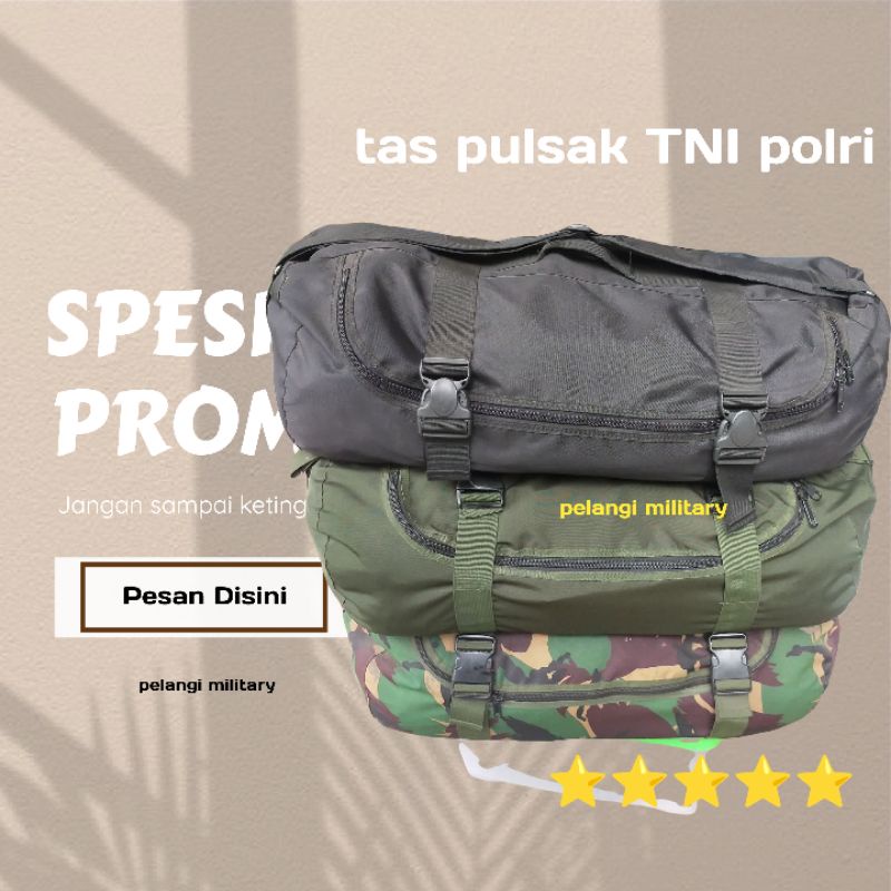 Tas slempang jumbo 60L | Tas penyesak TNI | Tas kapsul jumbo | Tas pakaian