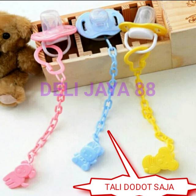 Penjepit empeng bayi karakter dan motif unik tali penjepit dot dodot bayi