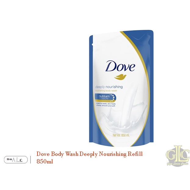 Dove Body Wash Deeply Nourishing Refill 850 Ml
