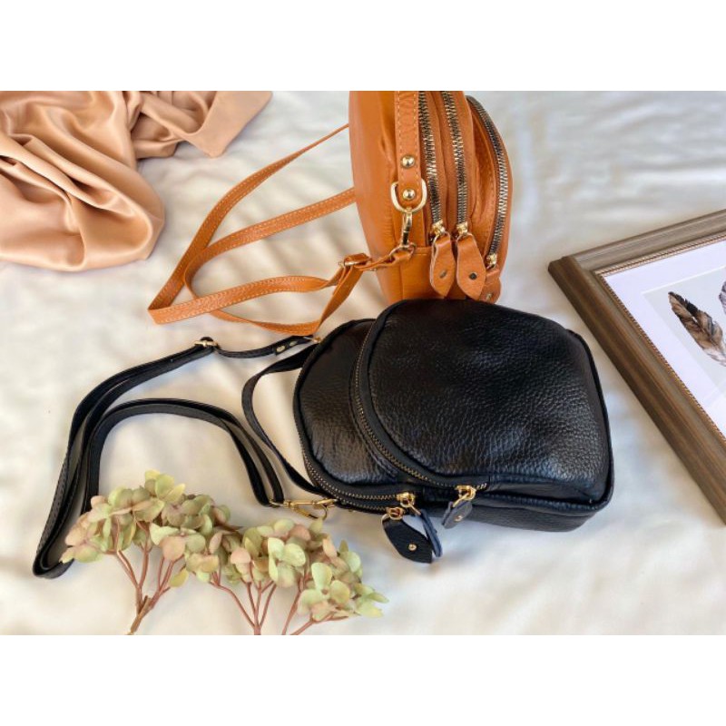 Dompet HP selempang kulit asli /Tas selempang hp